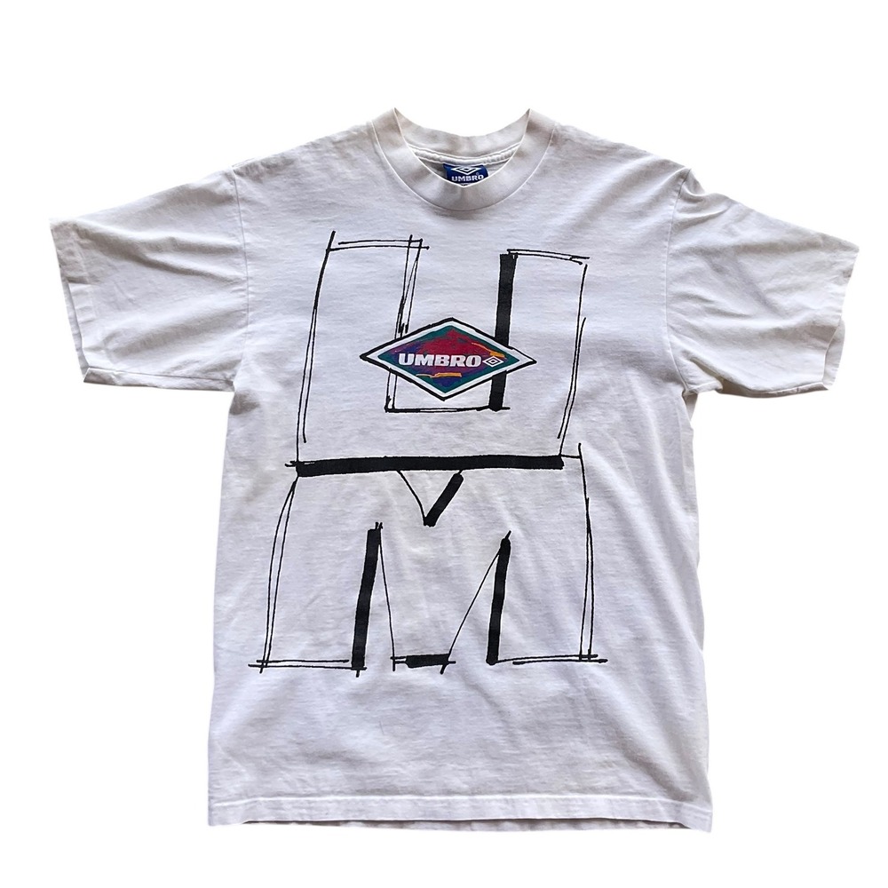 Umbro‎ Graphic T-Shirt Vintage Style Logo Print YXL
